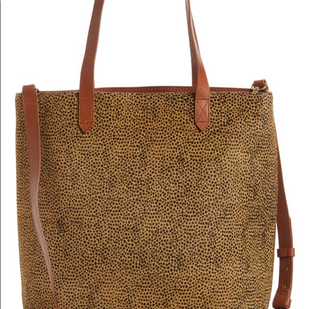 $215 Madewell Medium Transport Tote: Genuine Calf Hair
